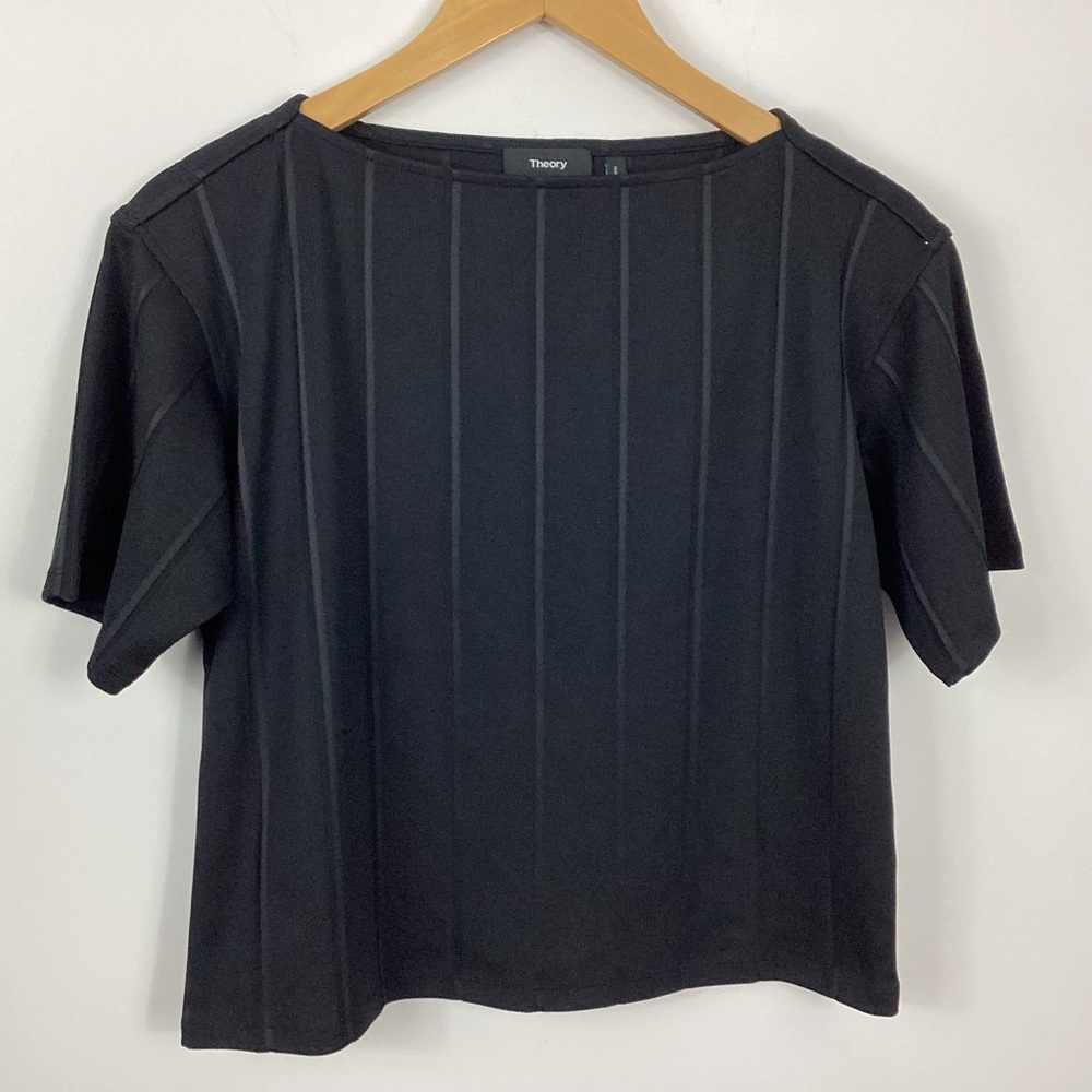 Theory Straight Tee Barclay Rib Size P